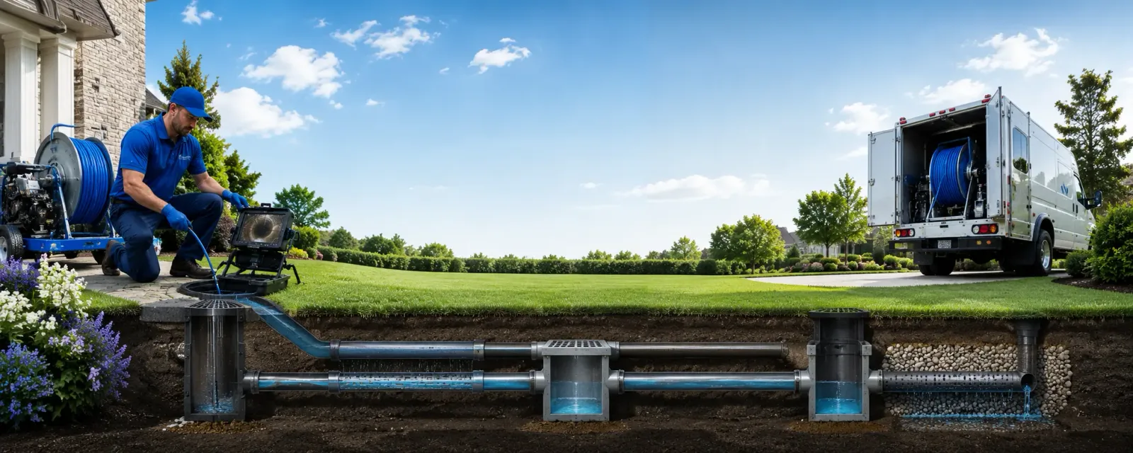 Outdoor drain cleaning information for Glen Echo, MD